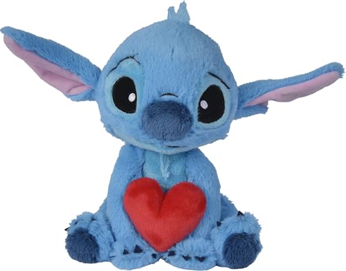 Gustaw Teddybär Groß XXL Stich Disney mit einem roten Herzen 25cm- Plüschbär, Kuschelbär XXL Plüschtier, Spielgefährte und Deko in einem - Stofftier, Plüschtier Kuscheltier Teddy von Gustaw