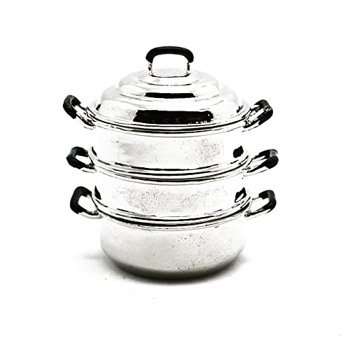 Gutshof miniaturen Miniatur Küchen Set Puppenhaus Topf Set Dampfgarer Dünster Kochtopf aus Metall Gutshof miniaturen Miniatur Küchen Set Puppenhaus Topf Set Dampfgarer Dünster Kochtopf aus Metall von Gutshof miniaturen