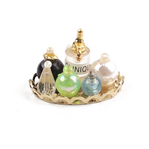 Gutshof miniaturen Puppenhaus Puppenstube Parfüm Set Tablett Puppenhaus Bad Dekoration Flasche Gutshof miniaturen Puppenhaus Puppenstube Parfüm Set Tablett Puppenhaus Bad Dekoration Flasche von Gutshof miniaturen