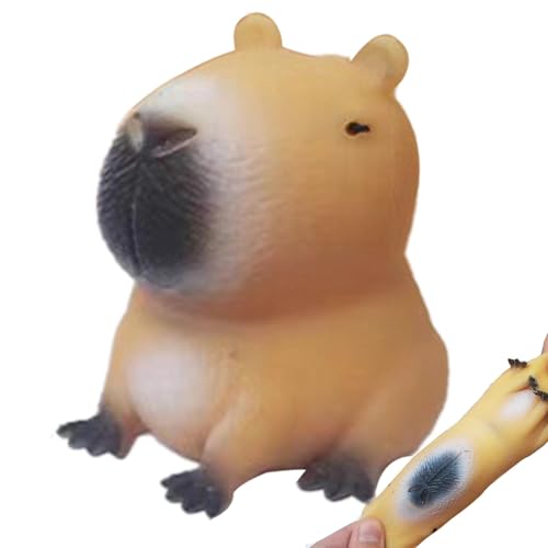 Guvbkfaw Capybara Quetschspielzeug, Capybara Anti Stress Spielzeug, Cartoon Capybara Anti Stress Stressbälle, Niedliches Capybara Zappelspielzeug, Squeeze Stress Relief Toys, Squishy Fidget Toys S/L von Guvbkfaw