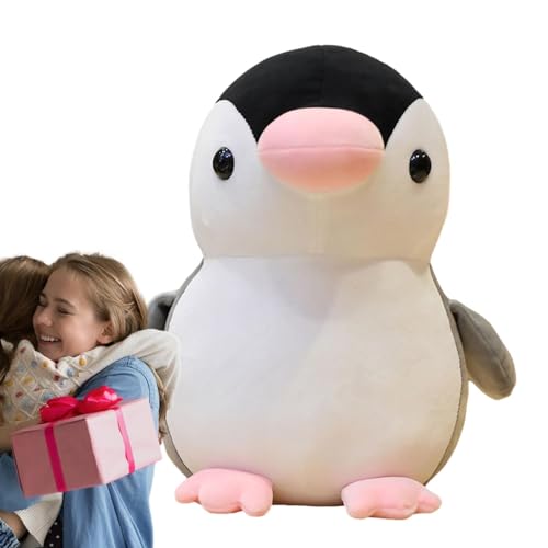 Guvbkfaw Pinguin Stofftier,Pinguin Plüsch | 13,7-Zoll-Wurfkissen | Verspielter Begleiter, weiche und Bequeme Pinguin-Puppe für Zuhause, Wohnzimmer, Schlafzimmer von Guvbkfaw