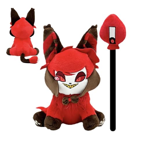 Hazbin Hote-l Plüschtier, 32cm Husk Plüschtier, Alastor Plush Hazbin Hote-l Doll Cartoon Anime Plüsch Puppe, Husk Meow Plush Katzen Plüschtier, Anime Cat Stuffed Animal Figure Toy Plush Pillow For Fan von Guvbkfaw