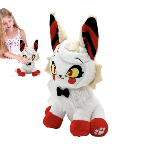 Hazbin Hote-l Plüschtier, 32cm Husk Plüschtier, Alastor Plush Hazbin Hote-l Doll Cartoon Anime Plüsch Puppe, Husk Meow Plush Katzen Plüschtier, Anime Cat Stuffed Animal Figure Toy Plush Pillow For Fan von Guvbkfaw