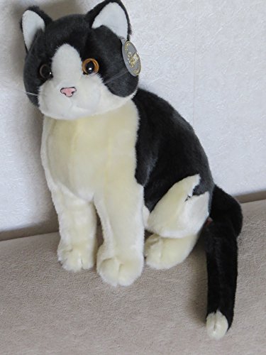 Förster Stofftiere 3480 Katze schwarz/altweiß sitzend 30cm Förster Stofftiere 3480 Katze schwarz/altweiß sitzend 30cm von Förster Stofftiere