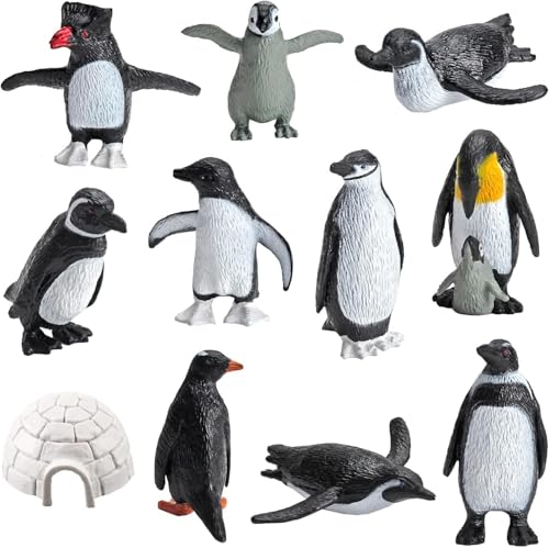 Guyode 11 Stück Pinguin Figuren Niedlicher Mini Pinguin Spielzeug Simulationsdarstellung Meerestiere Figuren Verschiedene Formen für Jungen Mädchen Wohndeko Guyode 11 Stück Pinguin Figuren Niedlicher Mini Pinguin Spielzeug Simulationsdarstellung Meerestiere Figuren Verschiedene Formen für Jungen Mädchen Wohndeko von Guyode