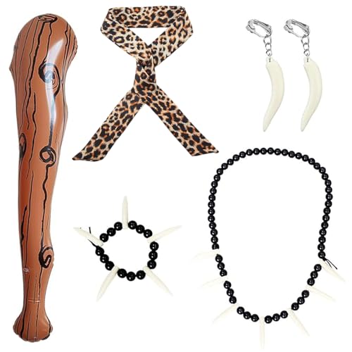 Guyode 6 Stück Steinzeit Accessoires Höhlenmensch Kostüm Steinzeit Kostüm Accessoires Haben Stöcke Ohrringe Schals Halsketten Armbänder Steinzeit Kostüm Damen Caveman für Maskerade Mottoparty Guyode 6 Stück Steinzeit Accessoires Höhlenmensch Kostüm Steinzeit Kostüm Accessoires Haben Stöcke Ohrringe Schals Halsketten Armbänder Steinzeit Kostüm Damen Caveman für Maskerade Mottoparty von Guyode