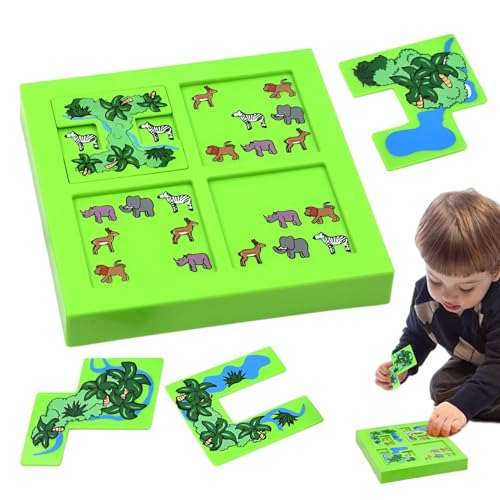 Animal Puzzle, 132 Levels Intellectual Game Board, Toddler STEM Puzzle Maze, Educational Brain-Boosting Toy, Interactive Logical Thinking Challenge, Perfect for Early Learning Kids von Gvblkq