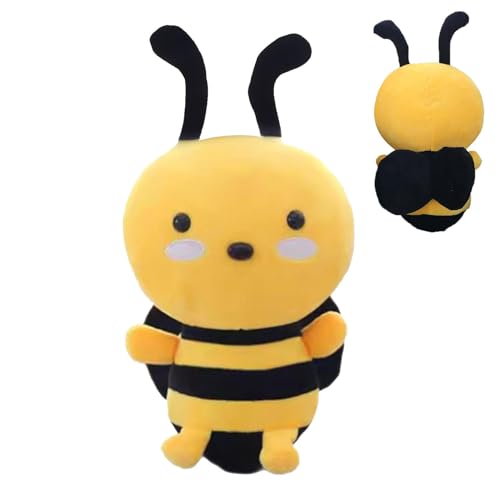 Bee Plushies, Cartoon Throw Pillow, Bee Stuffed Animal, Bee Plushie Cute Realistic Cartoon Toy Doll for Kids, Girlfriend, 8 Inch Cartoon Bee Plushie, Realistic Stuffed Animal, Cute Bee Pillow for Kids von Gvblkq