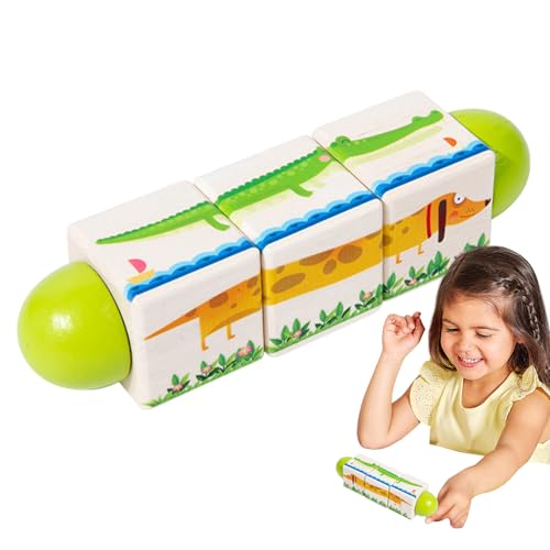 Building Toys for, Wooden Construction Blocks, Wood Rotating Jigsaw Game, Fun and Educational Preschool Toy, Ideal for Boys, Girls, Kids, Classroom Learning, and Creative Play, 17x4.3x4.3cm Building Toys for, Wooden Construction Blocks, Wood Rotating Jigsaw Game, Fun and Educational Preschool Toy, Ideal for Boys, Girls, Kids, Classroom Learning, and Creative Play, 17x4.3x4.3cm von Gvblkq