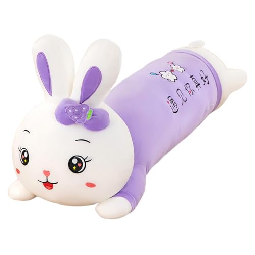 Bunny Plush, Cartoon Stuffed Bunny, Soft Plush Toy, Plush Bed Cushion, Bunny Plush for Girls, Valentine's Day Plushie, Soft Cuddly Bunny Toy, Cute Plush Bunny, 27.56 Inch Bunny, Plush Bunny Gift for W von Gvblkq