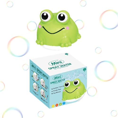 Children's Shower Toys, Automatic Spray Water Frog Bath Toy, Educational Interactive Game, Light-Up and Fun, Perfect for Preschool Learning Activities, 4.41x3.94x3.62 inches von Gvblkq