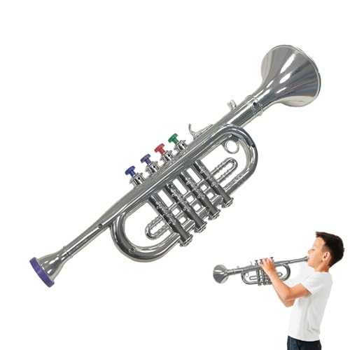 Children's Trumpet Toy, Kids Trumpet, Preschool Music Instrument, Lightweight Kids Trumpet, Four-Tone Horn Toy, Children's Music Inspire Toys, Trumpet Simulation Prop, Kids Musical Instrument von Gvblkq