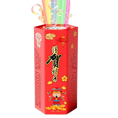 Chinese New Year Bubble Machine, Electric New Year Bubble Maker, Colorful Lights and Sound Bubble Machine, Automatic Bubble Machine for Kids, Kids Bubble Machine for Chinese New Year von Gvblkq