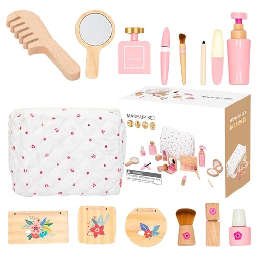 Cute Pretend Makeup Kit, Dress-up Toy Cosmetic Set, Interactive Hair Salon Toys, Early Education Pretend Play for Girls & Boys, 1 Set, Ideal for Group Or Solo, Safe and Good Materials von Gvblkq