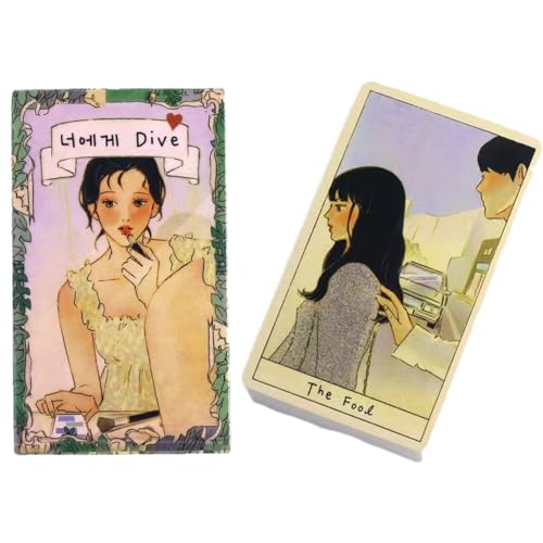 Dive To You Tarot-Deck Englische Ausgabe, 78 Karten Oracle Prediction Set für intuitive Lesungen und Tabletop Play, spirituelle Tarotkarten für Freunde Versammlungen, Selbstreflexion und Geschenk für Dive To You Tarot-Deck Englische Ausgabe, 78 Karten Oracle Prediction Set für intuitive Lesungen und Tabletop Play, spirituelle Tarotkarten für Freunde Versammlungen, Selbstreflexion und Geschenk für von Gvblkq