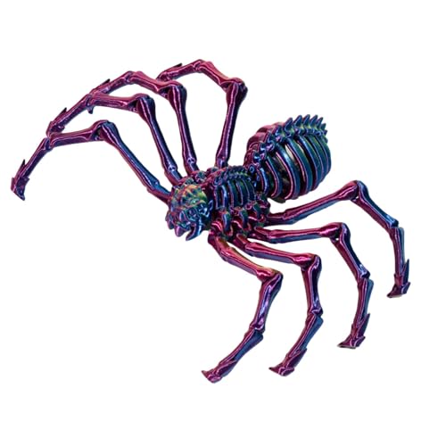 Gvblkq 3D-gedruckte bewegliche Spinne, 3D-gedrucktes Spinnenspielzeug - Artikulierte gefälschte Spinnenfiguren - Mystery Spider 3D-bewegliche Spinne für Erwachsene, Schreibtischspielzeug für das von Gvblkq