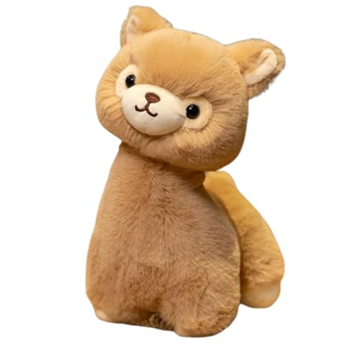 Gvblkq Animal Plush, Soft Plush Alpaca Cushion, 7.87x3.94x11.81 Inches Cute Throw Pillow, Huggable Alpaca Doll, Decorative Home Toy for Sofa, Bedroom, Living Room von Gvblkq