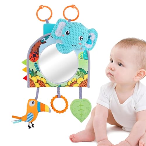 Gvblkq Car Seat Toys, Baby Car Mirror with Hanging Pendants, Cute Sedan Seat Pendant Toy, Soft and Design, 1 Set for Babies, Kids, Newborns, Entertainment on The Go von Gvblkq