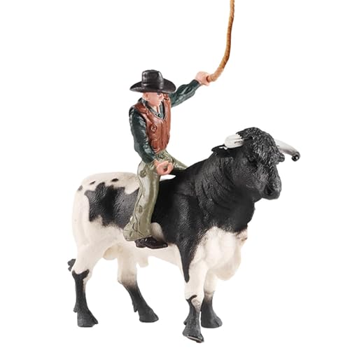 Gvblkq Cowboy-Bullenreitspielzeug | Realistische spanische Stierkämpfer-Rinderwaldfiguren,Rodeoes Cowboy-Rinderfiguren-Modell für Kinder im Alter von 3–5 und 6–12 Jahren, Lernspielzeug, von Gvblkq