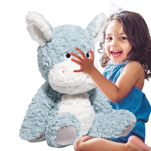 Gvblkq Donkey Doll, Stuffed Donkey Plush, Cartoon Donkey Doll, Soft Donkey Plush Toy, Plush Donkey for Kids, 18.1 Inch Donkey Plush, Donkey Plush Toy Pillow, Animal Donkey Plush, Donkey Toy for Kids von Gvblkq