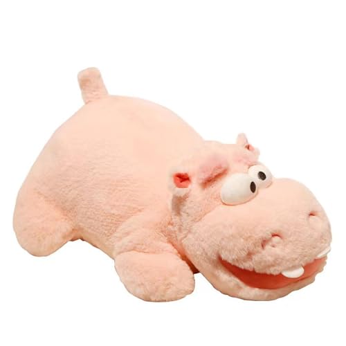 Gvblkq Hilarious Hippo Stuffed Doll, Hippo Plush Toy, Soft Hippopotamus Pillow, Collectible Hippo Doll, Hugging Hippo Stuffed Animal, Hippo Throw Pillow, Cute Hippopotamus Plushie von Gvblkq