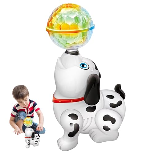 Gvblkq Interactive Dancing Dog Toy, Stunt Pet Dog with Music, Rotating Stunt Puppy Toy, Musical Light-Up Dog, Birthday for Kids, Electronic Pet Dog Toy, Animated Puppy Toy, Interactive Pup von Gvblkq