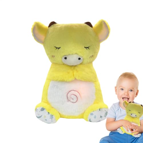 Gvblkq Light Up Cow Plush, Kids Nightlight Plush Toy, Animated Plush Soother, Multi-Functional Lullaby Plush, Light-Up Stuffed Animal, Soothing Plush for, Cow Plush Nightlight von Gvblkq