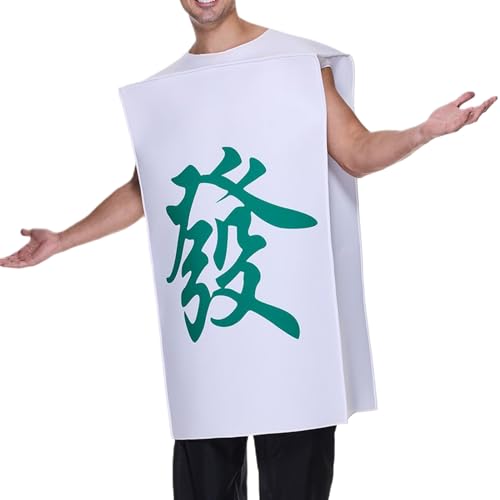 Gvblkq Lustiges Erwachsenen Kostüm - Realistisches Mahjong Kostüm,Scherzartige Verkleidung Für Damen Herren Versammlung Bühnenauftritt Party Cosplay Event Zuhause Gvblkq Lustiges Erwachsenen Kostüm - Realistisches Mahjong Kostüm,Scherzartige Verkleidung Für Damen Herren Versammlung Bühnenauftritt Party Cosplay Event Zuhause von Gvblkq