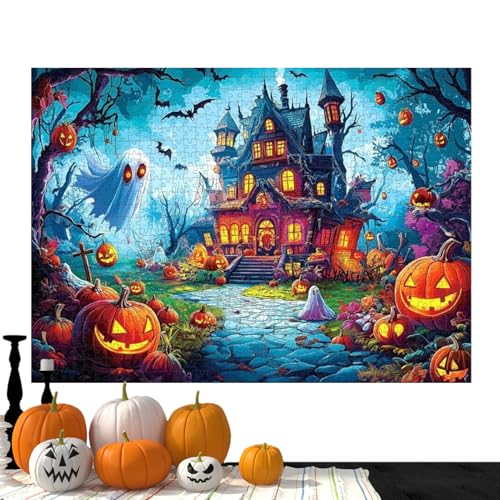 Gvblkq Puzzle 1000 Teile | Halloween Spukhaus Puzzle | Familienspiel für Kinder Erwachsene Jugendliche Entspannung | Deko für Zuhause Herbst Weihnachten Gvblkq Puzzle 1000 Teile | Halloween Spukhaus Puzzle | Familienspiel für Kinder Erwachsene Jugendliche Entspannung | Deko für Zuhause Herbst Weihnachten von Gvblkq