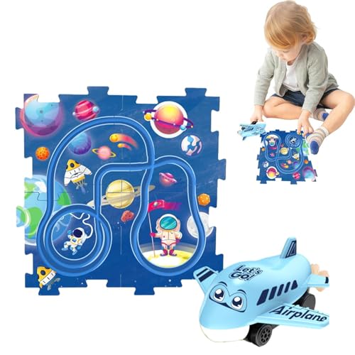 Gvblkq Puzzle -Track -Autospiel -Set, Puzzle -Rennstrecken -Auto -Set, Car Track Play - Fahrzeug- und Jigsaw -Board, Bahnfahrzeuggebäudespiel, Bildungsspielspiel für den Urlaub Gvblkq Puzzle -Track -Autospiel -Set, Puzzle -Rennstrecken -Auto -Set, Car Track Play - Fahrzeug- und Jigsaw -Board, Bahnfahrzeuggebäudespiel, Bildungsspielspiel für den Urlaub von Gvblkq