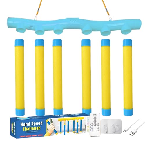 Gvblkq Reflex Challenge Game, Catching Sticks Game Reaction Training Toy, Interactive Hand-Eye Coordination Training, Educational Activity with 3 Adjustable Speeds, 15.74x2.08x3.74 inches Gvblkq Reflex Challenge Game, Catching Sticks Game Reaction Training Toy, Interactive Hand-Eye Coordination Training, Educational Activity with 3 Adjustable Speeds, 15.74x2.08x3.74 inches von Gvblkq