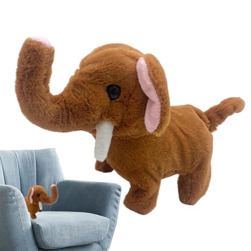 Gvblkq Talking Elephant Toy, Electric Plush Elephant, Battery Powered Elephant, Plush Elephant Toy, Sensory Development Toy, Simulation Elephant Toy, Cute Elephant Toy, Activity Plush Elephan von Gvblkq