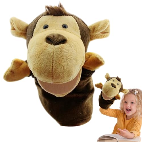 Gvblkq Tierhandpuppen,Handpuppen für Kinder,Tiere Lernpuppe - Einzigartige, lustige, schöne, maschinenwaschbare Tierhandpuppen mit beweglichem Mund für Gute-Nacht-Geschichten und Theateraufführungen von Gvblkq