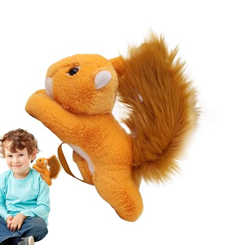 GvblkqSquirrel Plush Toy, Stuffed Animal Squirrel, Shoulder Plush Squirrel, Cute Squirrel Plushie, Soft Squirrel Toy, Squirrel Stuffed Doll, Kids Squirrel Plush, Shoulder Standing Plush, von Gvblkq