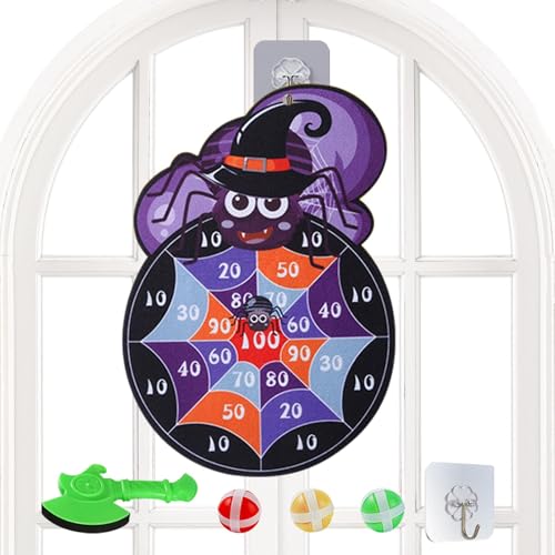 Halloween Dart Board for Kids, Children's Axe Dart Toy, Sticky Ball Dart Board, Indoor and Outdoor Dart Board, Boys and Girls Dart Target, Leisure Toy, Children's Throwing Games von Gvblkq