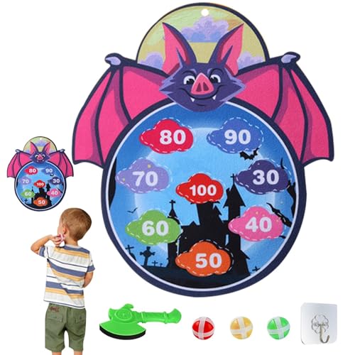 Halloween Dart Board for Kids, Children's Axe Dart Toy, Sticky Ball Dart Board, Indoor and Outdoor Dart Board, Boys and Girls Dart Target, Leisure Toy, Children's Throwing Games von Gvblkq