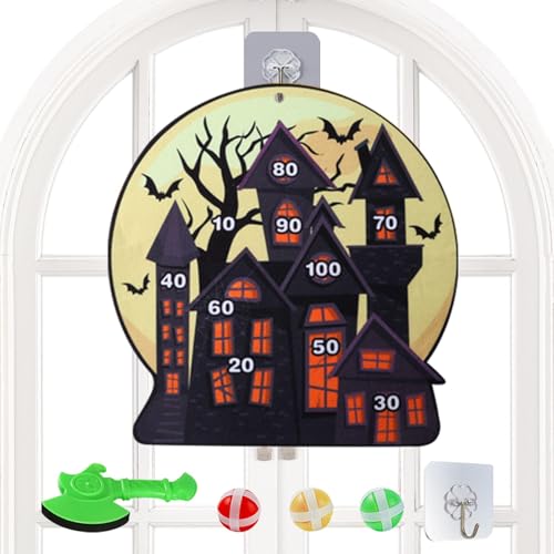 Halloween Dart Board for Kids, Children's Axe Dart Toy, Sticky Ball Dart Board, Indoor and Outdoor Dart Board, Boys and Girls Dart Target, Leisure Toy, Children's Throwing Games von Gvblkq