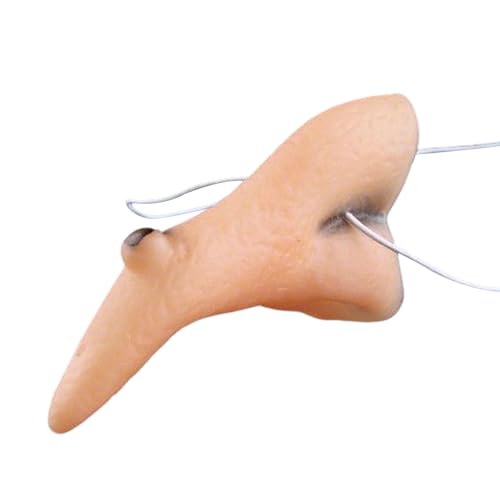 Hexennase - Realistische Halloween -Requisiten Hexenprothese Lange Nase für Rollenspiele | PVC Build mit komfortabler Passform und ikonische Form für Schule, Theater und Maskerade, 10,5x4,5 cm Hexennase - Realistische Halloween -Requisiten Hexenprothese Lange Nase für Rollenspiele | PVC Build mit komfortabler Passform und ikonische Form für Schule, Theater und Maskerade, 10,5x4,5 cm von Gvblkq
