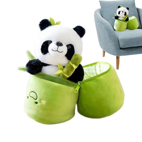 Panda Stuffed Animal, Soft Panda Toy, Wood Plush Doll, 9.84-Inch Cute Toy, Gift for Boys, Girls, and Kids, Ideal Birthday Present, 1-2cm, Ages von Gvblkq