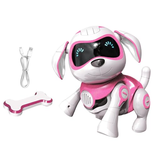 Robot Dog, USB Charging Sing and Dance Electronic Realistic Pet, Programmable Interactive Robotic Puppy Toy with Functional Picture Buttons, Perfect for Boys and Girls, Fun and Engaging von Gvblkq