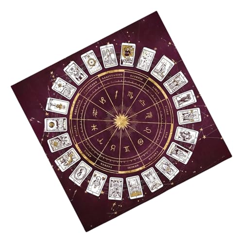Tarot -Stoff - Altar Tarot Card Tischdecke | Flanell-Brettspiel-Matten-Karten-Pad Kurzes Plüschmaterial, zeremonielle Schönheit erweitert, Anti-Rutsch-Feature, Mehrzweckgebrauch, Astrologie-Orakel, 10 Tarot -Stoff - Altar Tarot Card Tischdecke | Flanell-Brettspiel-Matten-Karten-Pad Kurzes Plüschmaterial, zeremonielle Schönheit erweitert, Anti-Rutsch-Feature, Mehrzweckgebrauch, Astrologie-Orakel, 10 von Gvblkq