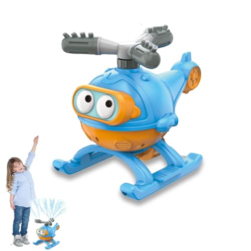 Water Spray Sprinklers, Backyard Hydrant Sprinkler, Helicopter Spray, Fun Cartoon Copter Airplane Toy, Engaging Summer Playtime Interactive Water for Kids Aged 3+ von Gvblkq