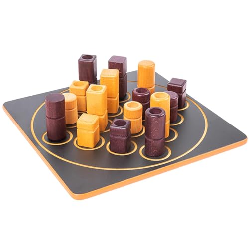 Wooden Strategy Board Game, Classic Chess Set, Engaging Family & Adult Game, Long-Lasting Durability Thoughtful Gift for Birthday, New Year, Christmas, Easter, 10.24x10.24 inches von Gvblkq