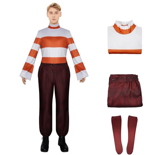 Gvnphal Anxiety Costyume Erwachsene Inside Cosplay Out 2 Halloween Angst Emotionen inspiriert Langarm Hemd Hose Set, Braun, Small von Gvnphal