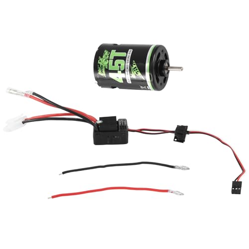 Gvvsjgdbis 540 Brushed Motor 45T mit 1060 Brushed ESC 60A 2-3S LiPo Wasserdichter Elektrischer Geschwindigkeitsregler für RC 1/10 Car von Gvvsjgdbis