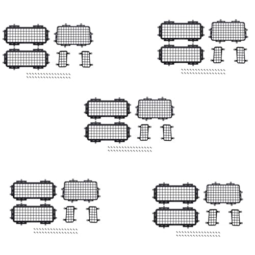 Gvvsjgdbis 5Satz für MN D90 D99S MN99S 1/12 RC Auto Upgrade Teile RüCk Seite Metall Stereo Skopisches Netz Schutz Netz ZubehöR von Gvvsjgdbis