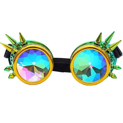 Gwezmxs Steampunk Brille Gläser Verstellbare Größe, Karneval/Cosplay/Halloween Accessoire - GXD231-K Gwezmxs Steampunk Brille Gläser Verstellbare Größe, Karneval/Cosplay/Halloween Accessoire - GXD231-K von Gwezmxs