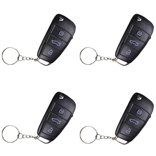 Gwtdtoad 4 Stück Prank Elektroschocker Autoschlüssel Lustige Schockierender Schlüsselanhänger Shocking Car Key Toy Für Prank Artikel Scherzartikel 7x3,5x1,5 cm von Gwtdtoad