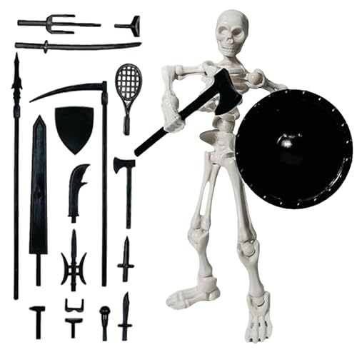 Gwtdtoad Bewegliches Skelett-,Bewegliches Halloween Skelett Modell - Knochenmodell Dekofigur Tischation Für Outdoor Innenbereich Ausstellungsstück Sammlerobjekt Gwtdtoad Bewegliches Skelett-,Bewegliches Halloween Skelett Modell - Knochenmodell Dekofigur Tischation Für Outdoor Innenbereich Ausstellungsstück Sammlerobjekt von Gwtdtoad