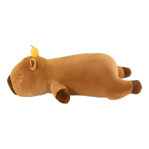 Gwtdtoad Capybara Plüschtier 24 Zoll Capybara Kuscheltier Süße Wasserschwein Stofftier Plush Puppen Weiches Capybara Umarmungskissen Für Schlafgefährte, Heimdekoration von Gwtdtoad